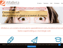 Tablet Screenshot of alfabetastudio.it